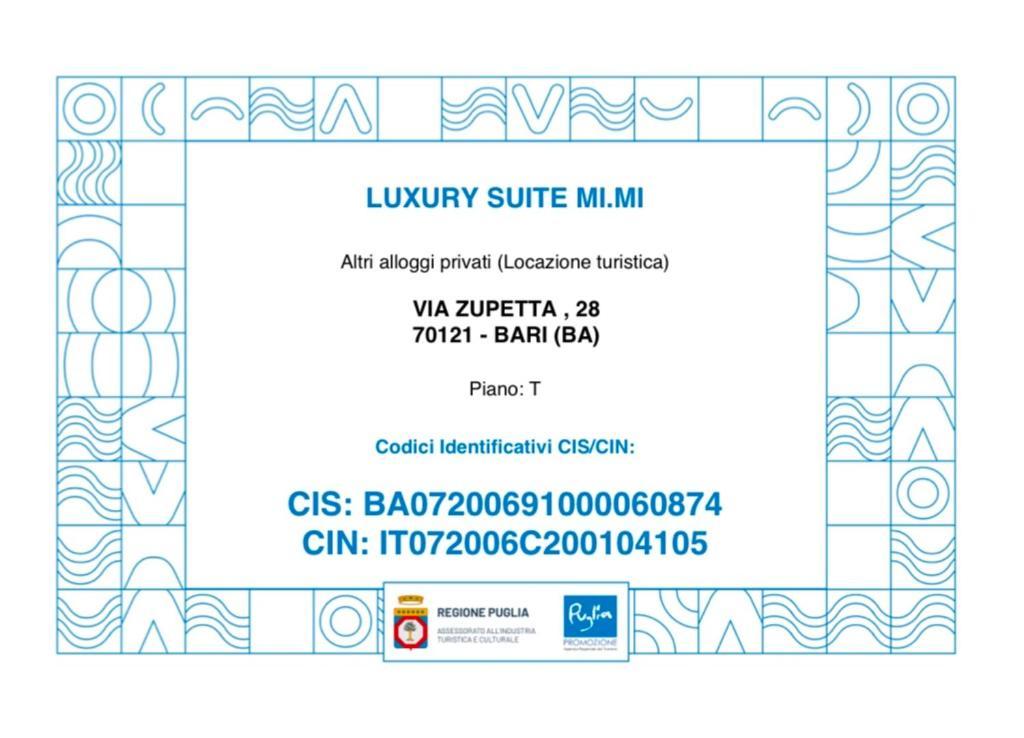 Luxury Suite Mimi Bari Exteriör bild